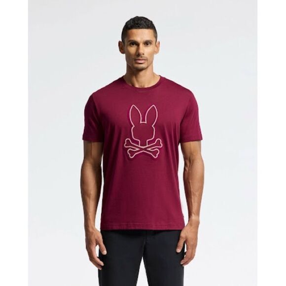 Psycho Bunny‎ ALEXANDER GRAPHIC TEE CRIMSON Color size XL NWT in packaging - Picture 3 of 8